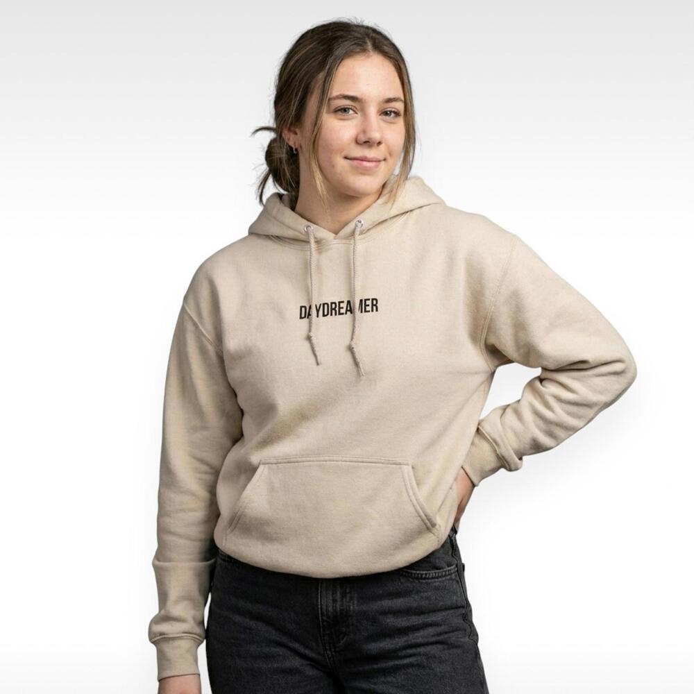 Bowery NYC Daydreamer Hoodie | Size Small (S) | Tan/Beige Neutral Sweatshirt